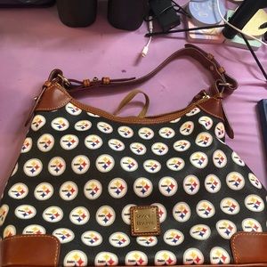 Pittsburgh Steelers Dooney and Bourke hobo bag, barely used. Like new.